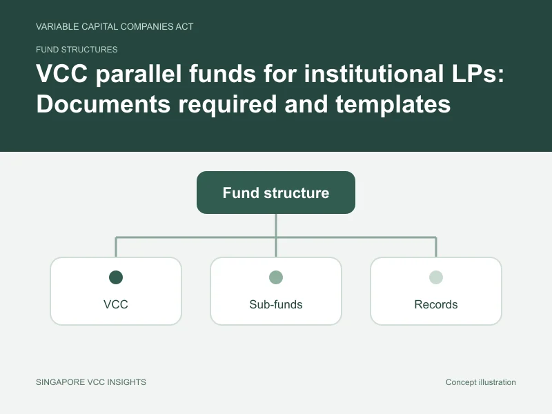 Fund structures illustration for VCC parallel funds for institutional LPs