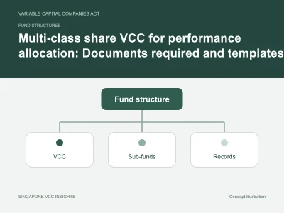 Fund structures illustration for Multi-class share VCC for performance allocation
