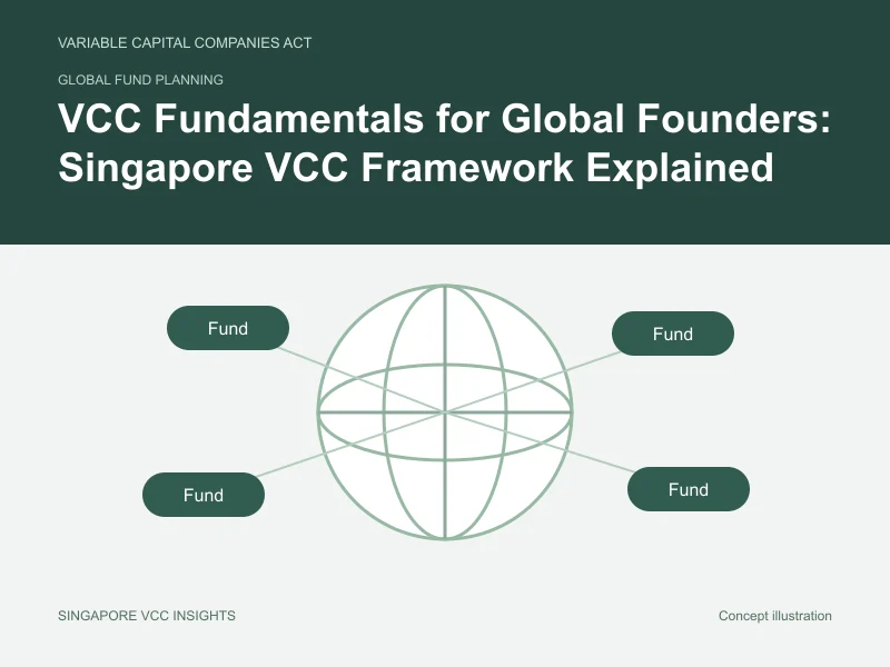 Global fund planning illustration for VCC Fundamentals for Global Founders: Singapore VCC Framework Explained