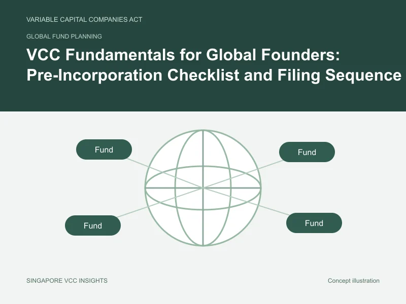 Global fund planning illustration for VCC Fundamentals for Global Founders: Pre-Incorporation Checklist and Filing Sequence