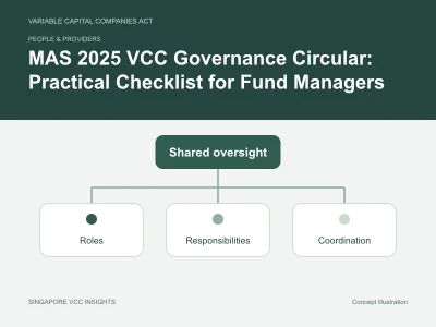 People & providers illustration for MAS 2025 VCC Governance Circular: Practical Checklist for Fund Managers