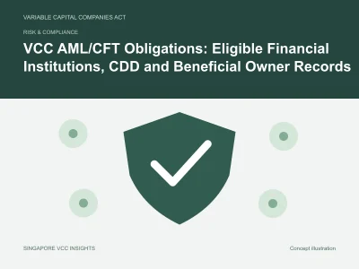 Risk & compliance illustration for VCC AML/CFT Obligations: Eligible Financial Institutions, CDD and Beneficial Owner Records