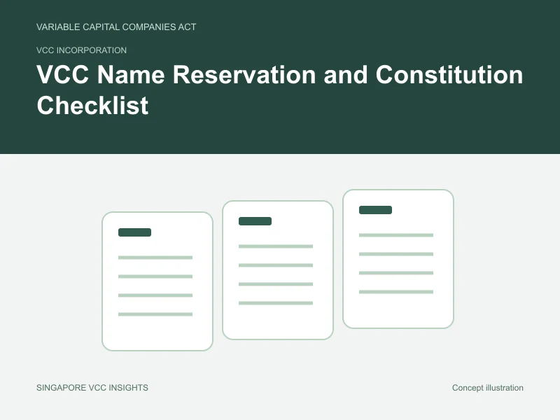 VCC incorporation illustration for VCC Name Reservation and Constitution Checklist