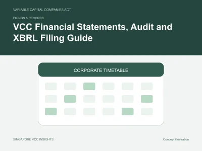 Filings & records illustration for VCC Financial Statements, Audit and XBRL Filing Guide