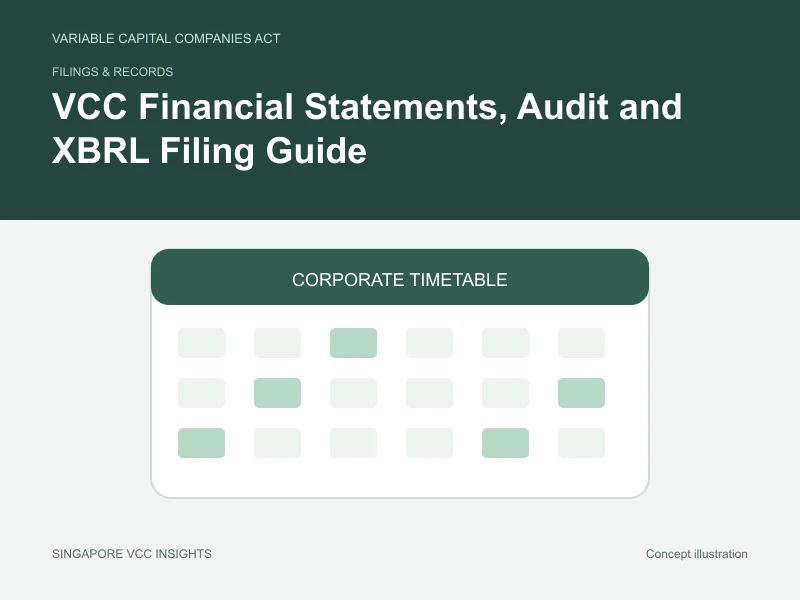 Filings & records illustration for VCC Financial Statements, Audit and XBRL Filing Guide