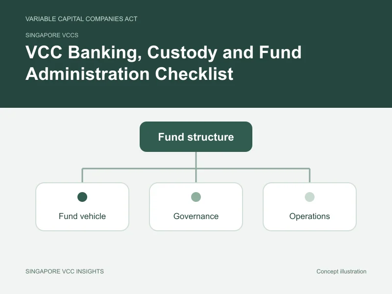 Singapore VCCs illustration for VCC Banking, Custody and Fund Administration Checklist