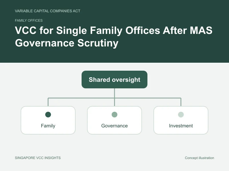 Family offices illustration for VCC for Single Family Offices After MAS Governance Scrutiny