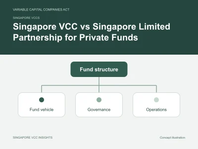 Singapore VCCs illustration for Singapore VCC vs Singapore Limited Partnership for Private Funds