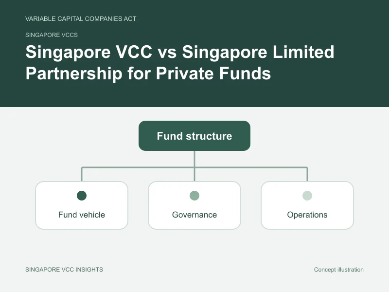 Singapore VCCs illustration for Singapore VCC vs Singapore Limited Partnership for Private Funds
