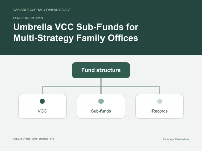 Fund structures illustration for Umbrella VCC Sub-Funds for Multi-Strategy Family Offices
