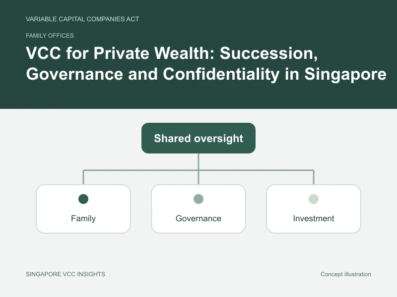 Family offices illustration for VCC for Private Wealth: Succession, Governance and Confidentiality in Singapore