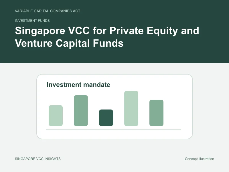 Investment funds illustration for Singapore VCC for Private Equity and Venture Capital Funds