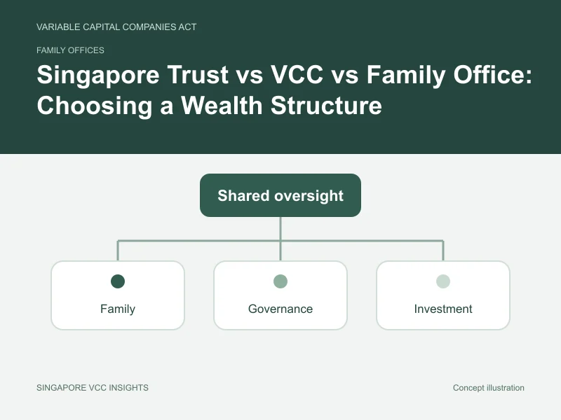 Family offices illustration for Singapore Trust vs VCC vs Family Office: Choosing a Wealth Structure