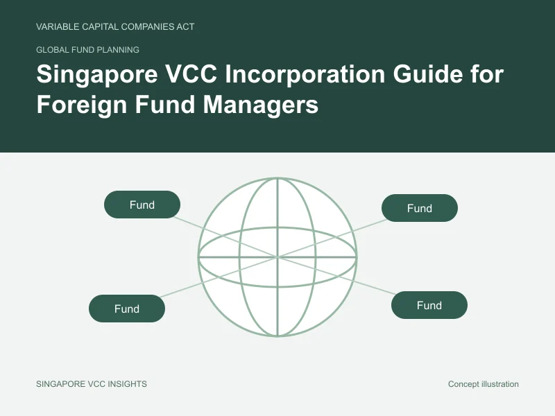 Global fund planning illustration for Singapore VCC Incorporation Guide for Foreign Fund Managers