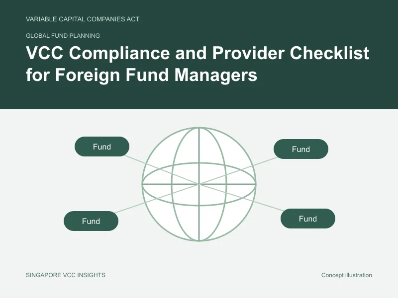 Global fund planning illustration for VCC Compliance and Provider Checklist for Foreign Fund Managers