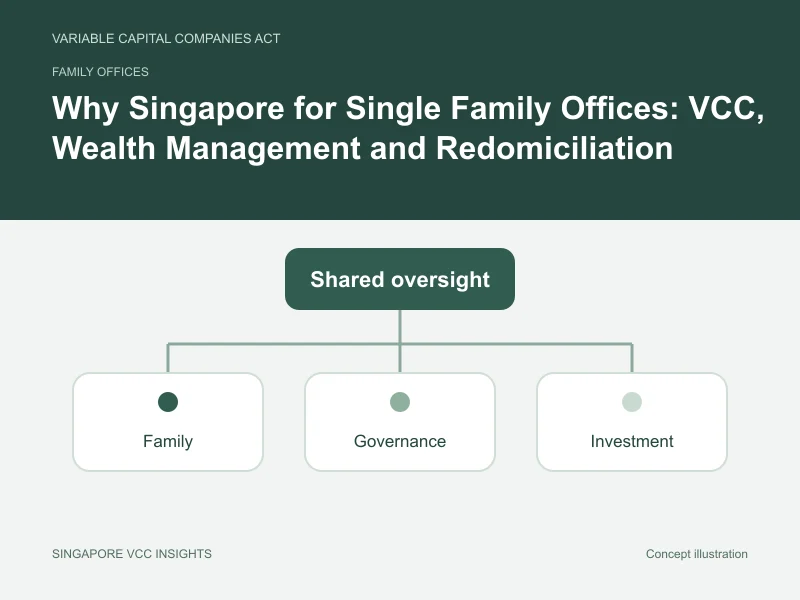 Family offices illustration for Why Singapore for Single Family Offices: VCC, Wealth Management and Redomiciliation