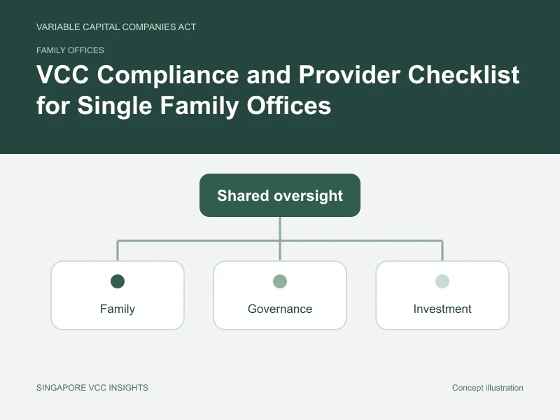 Family offices illustration for VCC Compliance and Provider Checklist for Single Family Offices