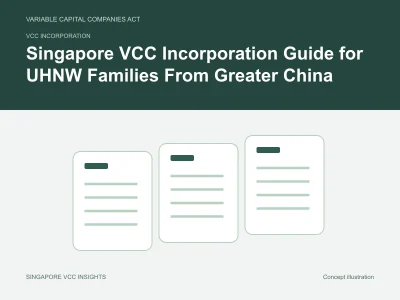 VCC incorporation illustration for Singapore VCC Incorporation Guide for UHNW Families From Greater China