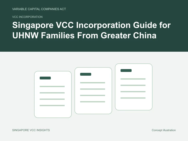 VCC incorporation illustration for Singapore VCC Incorporation Guide for UHNW Families From Greater China