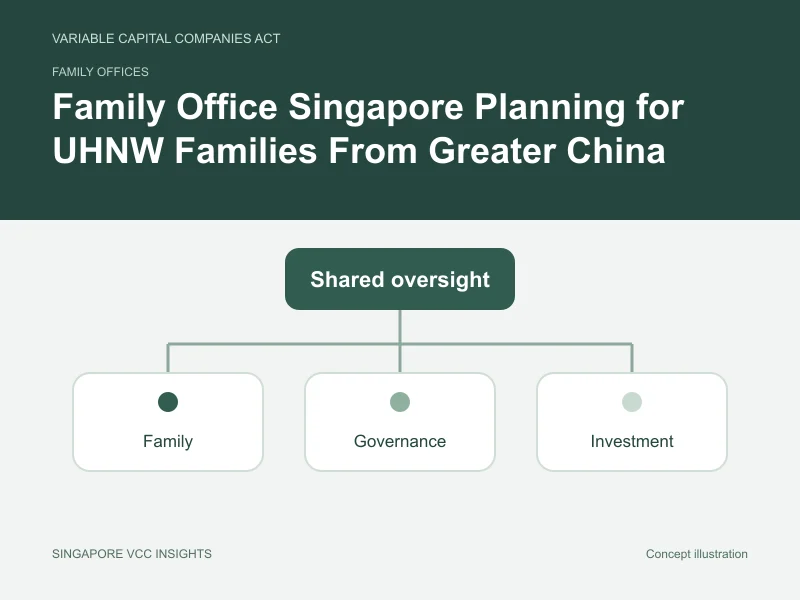Family offices illustration for Family Office Singapore Planning for UHNW Families From Greater China