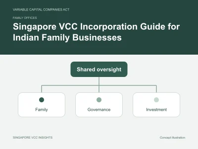 Family offices illustration for Singapore VCC Incorporation Guide for Indian Family Businesses