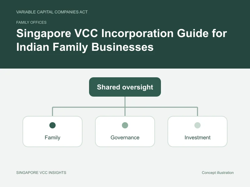 Family offices illustration for Singapore VCC Incorporation Guide for Indian Family Businesses