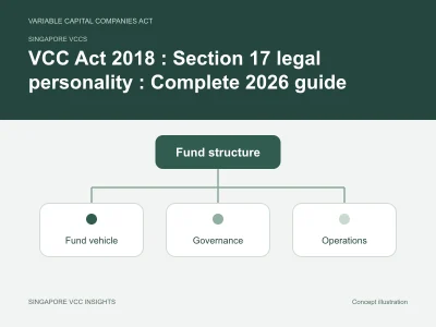 Singapore VCCs illustration for VCC Act 2018 : Section 17 legal personality