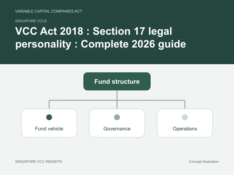 Singapore VCCs illustration for VCC Act 2018 : Section 17 legal personality