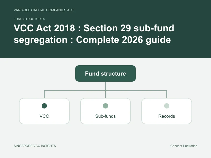 Fund structures illustration for VCC Act 2018 : Section 29 sub-fund segregation