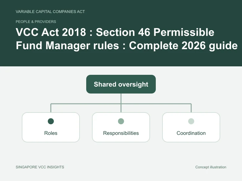 People & providers illustration for VCC Act 2018 : Section 46 Permissible Fund Manager rules