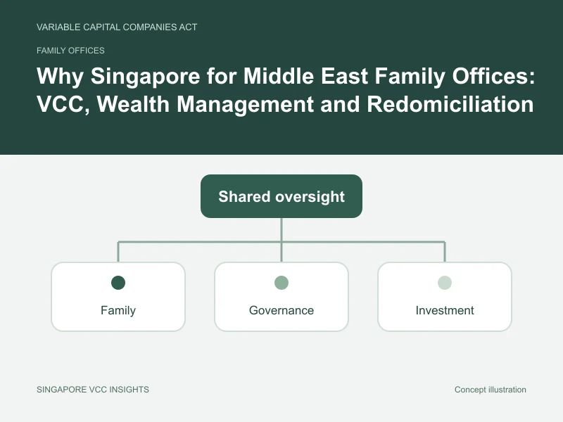 Family offices illustration for Why Singapore for Middle East Family Offices: VCC, Wealth Management and Redomiciliation