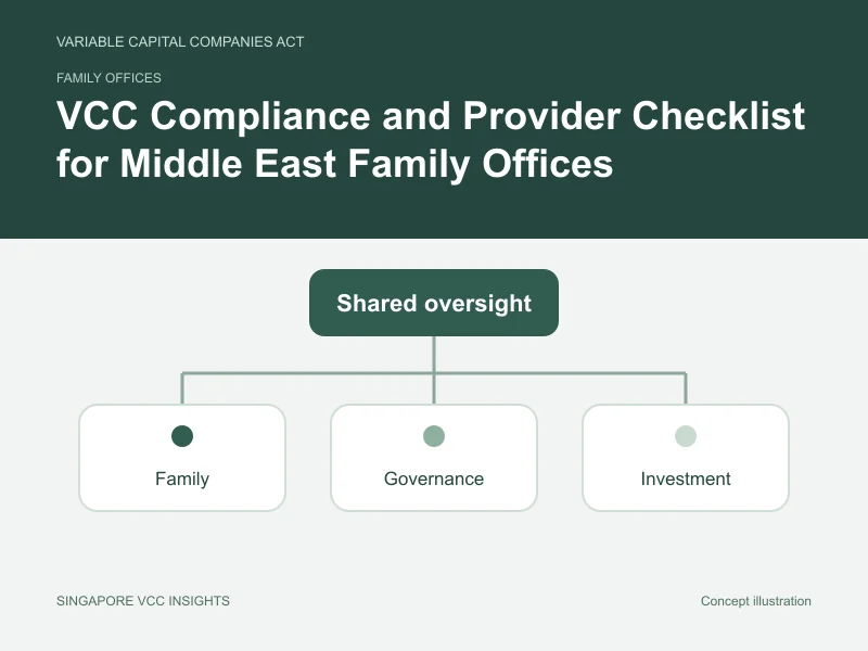 Family offices illustration for VCC Compliance and Provider Checklist for Middle East Family Offices