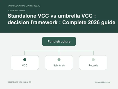 Fund structures illustration for Standalone VCC vs umbrella VCC : decision framework