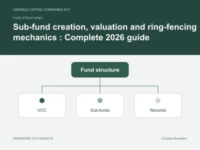 Fund structures illustration for Sub-fund creation, valuation and ring-fencing mechanics