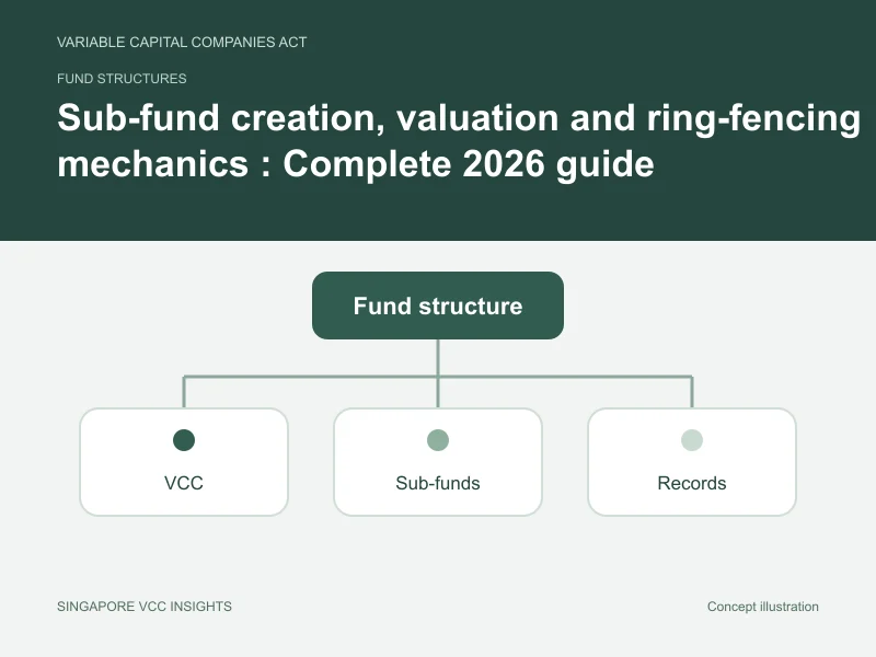 Fund structures illustration for Sub-fund creation, valuation and ring-fencing mechanics