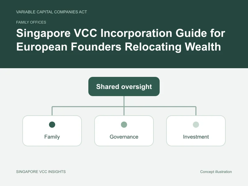 Family offices illustration for Singapore VCC Incorporation Guide for European Founders Relocating Wealth