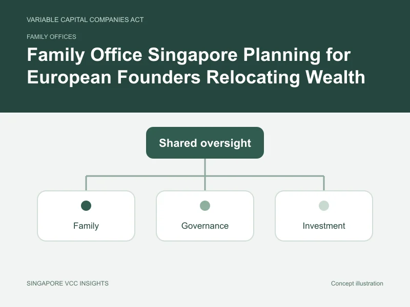 Family offices illustration for Family Office Singapore Planning for European Founders Relocating Wealth