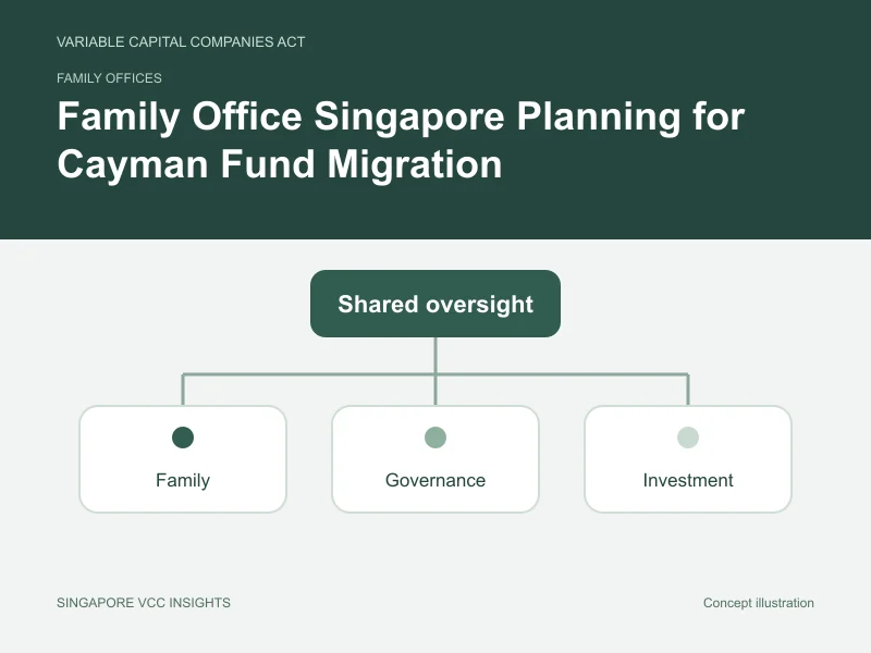 Family offices illustration for Family Office Singapore Planning for Cayman Fund Migration