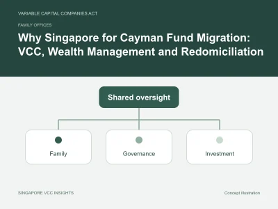 Family offices illustration for Why Singapore for Cayman Fund Migration: VCC, Wealth Management and Redomiciliation